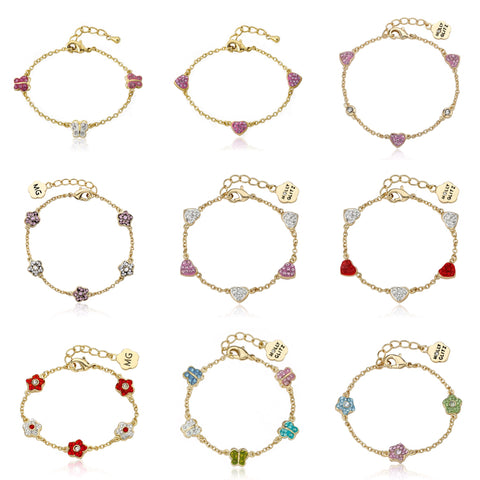 Molly Glitz-Classic Charm Bracelet - 1 Dozen Asst. Styles