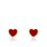 LMTS-Heart Stud Earrings - 1 Dozen Asst Colors/Styles