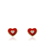 LMTS-Heart Stud Earrings - 1 Dozen Asst Colors/Styles