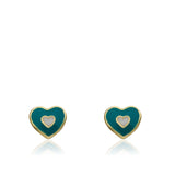 LMTS-Heart Stud Earrings - 1 Dozen Asst Colors/Styles