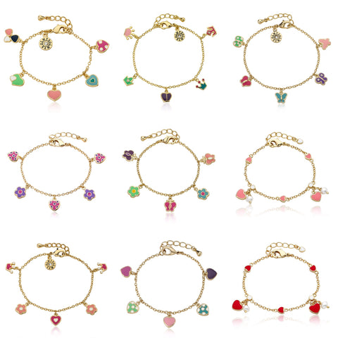 LMTS- Classic Hanging Charm Bracelets - 1 Dozen Asst. Styles