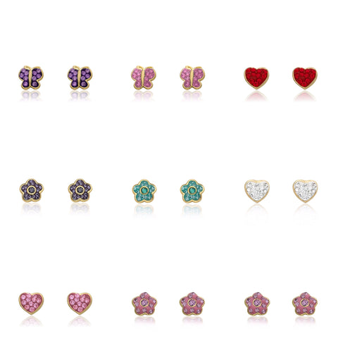 Molly Glitz- Classic Stud Earrings  - 1 Dozen Asst. Styles